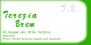 terezia brem business card